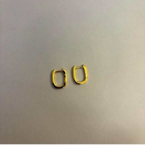 Gold Hoop/Huggie Earrings - Picture 4 of 4